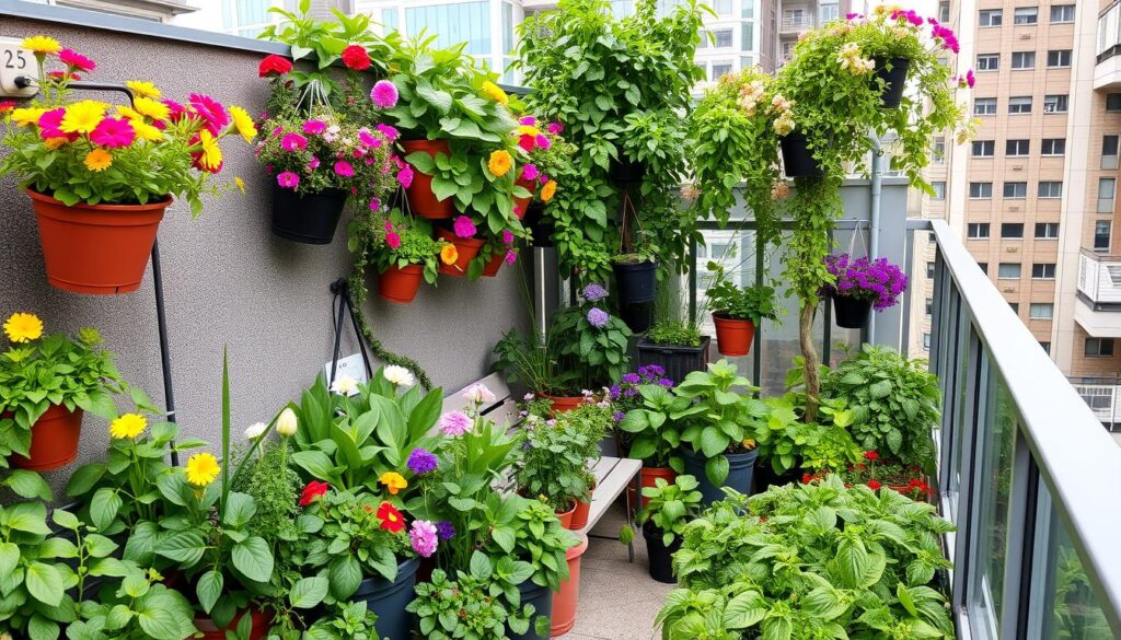 Urban gardening in small spaces