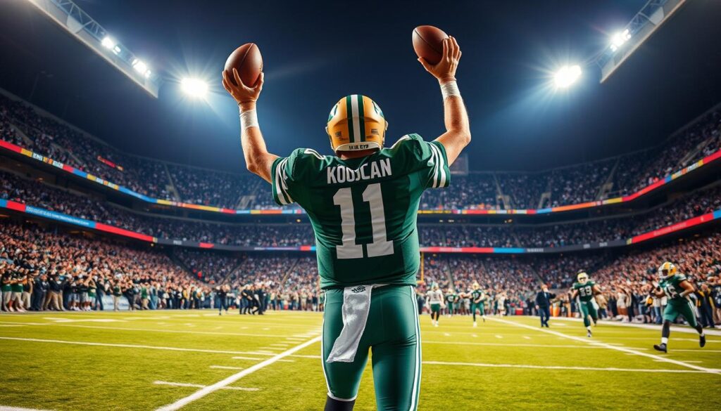 football legends Aaron Rodgers top quarterback